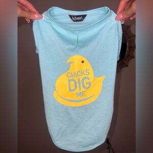 Dog Blue and Yellow Shirt